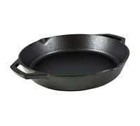 Lodge Pre-Seasoned Cast Iron Indoor and Outdoor Use. Induction Oven, Grill and Metal Utensil Safe Skillet Frying Pan with Dual Handles. Made in The USA. 30.4 cm/12 inch, Black, 12-Inch