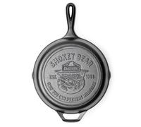 Lodge Pre-Seasoned Cast Iron Skillet, Smokey Bear, 10.25 Inches | Cast Iron Skillet Featuring the Iconic Smokey Bear, Oven, Stove, Grill & Campfire Safe, Made in USA, Non-Toxic, Made in USA