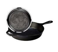 Lodge Seasoned Cast Iron Buffalo Nickel Skillet - 10.25 Inch Collectible Iconic Frying Pan