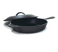 Lodge Seasoned Cast Iron Skillet with Cast Iron Lid (12 Inch) - Cast Iron Frying Pan With Lid Set.