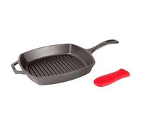 Lodge Square Cast Iron Grill Pan, PFAS-Free, 10.5 Inches