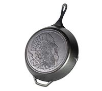Lodge Wildlife 13.25 in Cast Iron Skillet with Turkey Scene