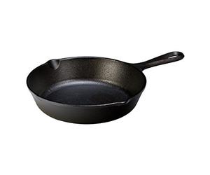 Lodge Wildlife Series-8" Cast Iron Skillet with Duck Scene, 8", Black