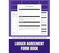 Lodger Agreement Form Book: 25 Ready-to-Use Forms Including Inventory | 8.5 x 11 in.