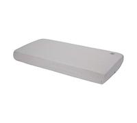 Lodger Solid Cotton Cot Sheets, Grey, 40 x 80 cm