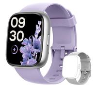 LODIMEKE Smart Watch, Alexa Smartwatch Women Men [2 Bands, 44mm case] Make/Answer Call, HR SpO2 Sleep Stress Monitor Fitness Tracker, IP68 Waterproof Step Counter Watch for Android & iOS Phone