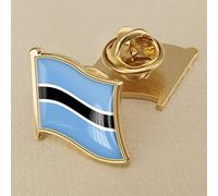 LODMLOER black striped botswana Flag Pin Badge,Flag Lapel Pin Enamel Badges,National Waving Flag Pins,Metal Flag National Badges Pins,Brooch Souvenir Gift for Men Women,sector 19x18MM,picture