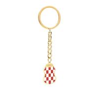 LODMLOER Croatia Map Keychain, Croatia Portable Map Keychain Ethnic Style Keychain Keyring, Bag Car Keys Accessory For Men Women Creative Souvenir Gift Keyring,Yellow,One Size