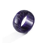 LODMLOER Glow Rings - Glow In The Dark Purple Venus Orb Ring Rings For Women Men Girls Trendy Resin Glow Ring Acrylic Aesthetic Rings For Boys And Girl,Photo Color,10