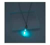 LODMLOER Glowing Necklace For Women And Men - Hourglass Drift Bottle Glowing In The Dark Necklaces Pendant Luminous Jewelry Halloween Birthday Gifts For Girls Boy Teen,Blue,Chain Length 45Cm