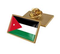 LODMLOER Jordan Flag Enamel Blouse Pins,Cover Up Brooch Buttons,World Flag Badges, Reusable Invisible Neckline Shirt Brooch Buttons For Diy Clothing Bags Backpacks Jackets Hat