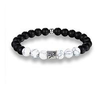 LODMLOER Sagittarius 8Mm Matte Stone Zodiac Signs Bracelet - White Elastic Beads Bracelets,Vintage Constellation Horoscope Bracelets Jewelry For Men Women,Sagittarius