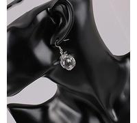 LODMLOER Trendy Drop Earring For Women - Dragon Shape Clear Crystal Reiki Gem Stone Pendant,Simple Turquoise Rose Quartz Earring For Women Girl Charm Jewelry Accessories,Clear Crystal