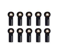 Lodokdre 10 Pieces Metal Tie Rod Tie Rod for 1/10 RC Car Crawler AXIAL SCX10 D90 D110 CC01, Black