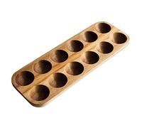 Lodokdre 12 Holes Japanese Style Wooden Double Egg Storage Box Home Organizer Rack Eggs Holder Kitchen Decor Accessories