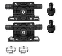 Lodokdre 2 Pack Hand Electric Drill Water Pump, Portable Mini Oil Pump with Water Hose Quick Connectors Self Priming Fluid Pump Easy to Use Black