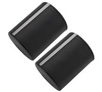 Lodokdre 2 x Cylinder Tie Holder Tie Storage Holder Travel Bag Box Protector Black, black