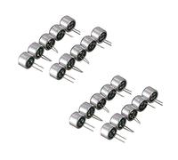 Lodokdre 20 Pieces 9.7 mm x 7 mm 2 Pin MIC Capsule Electret Condenser Microphone