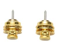 Lodokdre 2pcs Non- Guitar Strap Lock Guitar Belts Buckle Button Thread For Acoustic Electric Strap Parts Accessories-gold