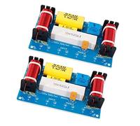 Lodokdre 2Pcs WEAH-338 3 Way Audio Frequency Divider + Midrange + Crossover Speakers Filter for 8Inch Speaker DIY
