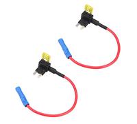 Lodokdre 2X 2-Insert blade fuse adapter tap for Automotive Fuses ATT Mini low