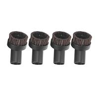 Lodokdre 4 Pcs Horsehair Bristle Vacuum Cleaner Round Dusting Brush Replacement, Corner/Track Cleaning,Inner Dia 32mm
