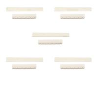 Lodokdre 5 x Guitar Parts 6 String Classical Guitar Bone Bridge Saddle and Set