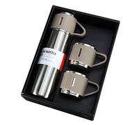 Lodokdre 500 ml Double Layer Stainless Vacuum Insulation, Coffee Mug, Travel Mug, Business Travel, Water Bottle, Silver