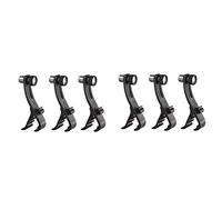 Lodokdre 6 pieces adjustable clip drum clip shockproof microphone clamp drum mount microphone holder accessories