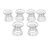 Lodokdre 6 Pieces Air Stand Airplant Container Tillandsia Holder Stainless Steel Display Air Pine Base