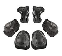 Lodokdre 6 Pieces Set of Protective Gear Set Children 3-7, Knee Pads Wrist Protectors Safety Protection for Children for Cycling Skating B