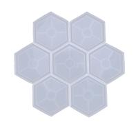 Lodokdre 8 Pack Hexagon Silicone Coaster Silicone Resin Mold, Epoxy for Casting with Resin, Concrete, Cement