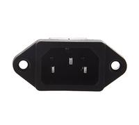 Lodokdre IEC 320 C14 Male Plug 3 Pins PCB Panel Inlet Socket Connector