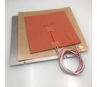 Lodokdre MIC-6 Aluminum Z Build Plate Kit 110/220V Silicone AC Heater Pad PEI 3M Sheet Kit For Voron 2.4 3d Printer DIY Parts distinctive (Color : 220V, Size : 350mm)