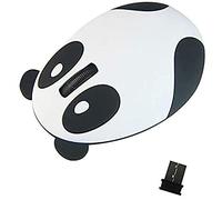 Lodokdre Mute Optical Mouse 2.4Ghz Wireless Charging Mouse, Cute Panda Mouse Office Home Computer Accessories-White