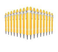 Lodokdre Pack of 16 with Pen Tip, Rubberised Soft Black Metal Pen for Tablets E