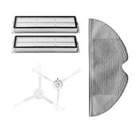 Lodokdre Pack of 5 Filter Side Brush Mop Cloth for 1C Sweeping Mop Robot Vacuum Cleaner Replacement Parts
