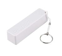Lodokdre Portable External Power Bank Charger 18650 with Key Chain (Without Battery) (White)