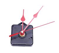 Lodokdre Replacement Wall Clock Repair Parts DIY Hand Motor Quartz Clock Mechanism Clock with Hand and Accessories Set (Black + Red), Black & Red