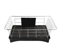 Lodokdre Stainless Steel Drainer Rack Laundry Stand with 3 Piece Set Removable Rustproof Utensils Holde for Kitchen Work Storage Black