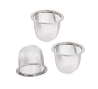 Lodokdre Stainless Steel Mesh Brewing Unit Tea Leaf Sieve 70 mm Diameter Pack of 3