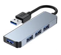 Lodokdre USB 3.0 Hub, 4 Port USB Data Hub Adapter Ultra Slim USB Splitter for, Laptops, USB Flash Drives, Mobile HDD
