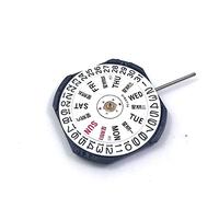 Lodokdre Watch Movement for Japanese Movement VX43E VX43 Quartz Movement Dual Calendar Three Pin with Battery, White & Black