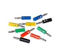 Lodoot 10 Pcs 5 Colors Wire o Cable Banana Plug Connectors 4mm Adapter