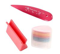 Lodoot 10Pcs Colored Tailor's Chalk Set with Sharpening Tool and Bone Folder Sewing Creasing Tool for Fabric Tailoring plastic