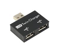 Lodoot 2.0 Male To Twin 2 Port Splitter Adapter Converter Charging Wire Plug For Laptop PC One-to-two charging dedicated extender hub