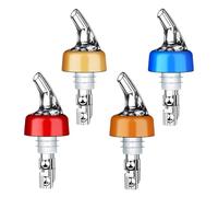Lodoot 4 Pcs Automatic Measured Bottle Pourer Spirits Measure Pourer Drinks Wine Cocktails Dispenser Accessories