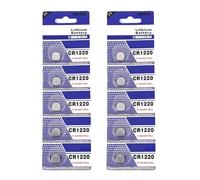 Lodoot 5/10pcs CR1220 High Power Button Cell Battery Coin Battery Coin Cell 3V Button For Watch Remote Key Power Supply Supply