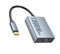 Lodoot Advanced USB C Docking Station with 100W Power and Gigabit Ethernet Port for Fast Speed Data Transfer on Laptop Compute