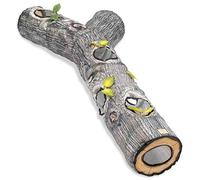 Lodoot Big Cats Tunnel Cats for Play Tunnel Polyester Tree Pattern Hideaway Crinkle Tunnel for S